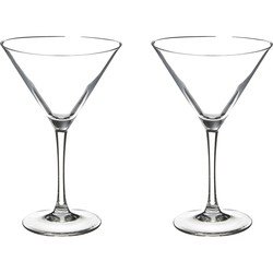 Secret de Gourmet Cocktailglazen/martiniglazen - 8x stuks - 300 ml - Transparant