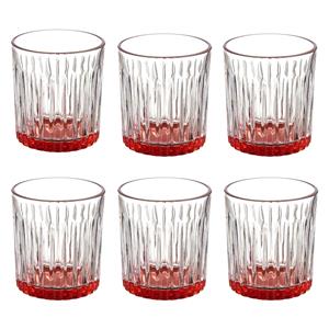 Vivalto  Drinkglazen Exotic Collection set 12x op oranje basis 330 ml - Drinkglazen