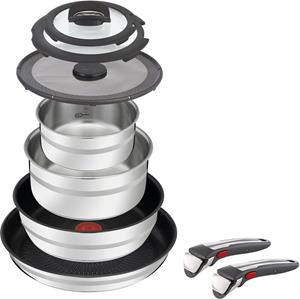 Tefal Pfannen-Set Jamie Oliver by  L97699 Ingenio G6, (Set, 9 tlg.), Thermo-Signal, sichere Antihaftversiegelung, alle Herdarten, Induktion