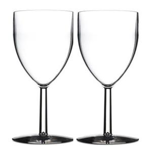 Rosti Mepal Setje van 10x stuks rode/witte/rose wijnglazen van onbreekbaar kunststof 300 ml - Wijnglazen