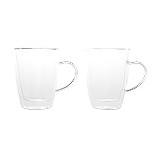 Cosy & Trendy Set van 6x dubbelwandige koffie/thee glazen 250 ml - Transparant