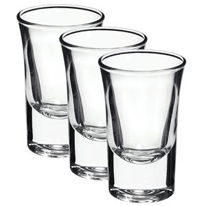 Bormioli Rocco Set van 6x stuks shotglazen/shotglaasjes van glas 57 ml - Borrelglazen - Shotjes - Shotglaasjes