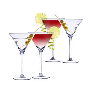 Alpina 12x Martini cocktailglazen 220 ml - 22 cl - Cocktail glazen - Cocktails drinken - Cocktails - Cocktailglazen