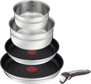 Tefal Pfannen-Set Jamie Oliver by  L97696 Ingenio G6, (Set, 5 tlg.), Thermo-Signal, sichere Antihaftversiegelung, alle Herdarten, Induktion