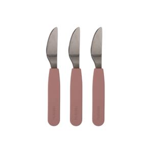 Filibabba Silicone knife 3-pack -Rose