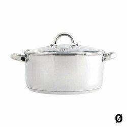 Quid Kochtopf »Kasserolle mit Glasabdeckung Quid Ottawa Edelstahl 18 cm«
