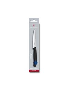 6 VICTORINOX Steakmesser Swiss Classic silber, blau, Klinge: 11,0 cm