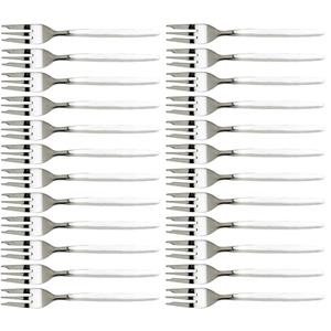 Shoppartners 24x Taart/gebak Vorkjes Rvs 17 Cm - Vorken