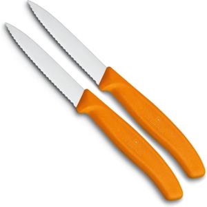 Victorinox Groente- En Schilmesje - Oranje - Gekarteld