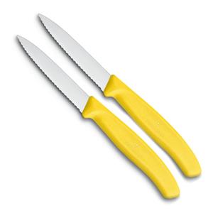 Victorinox Swissclassic Schilmesje 8cm - Geel - Gekarteld