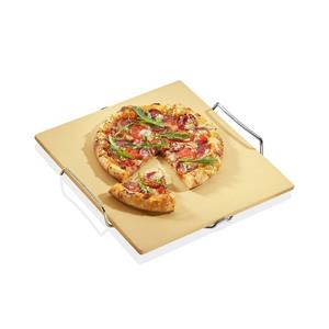 Küchenprofi Pizzamesser » Pizzastein mit Gestell BBQ aus Cordierit«