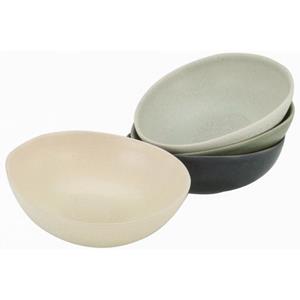 CreaTable Müslischale Schale Pietra 4er Pack, Steinzeug, (4-tlg)