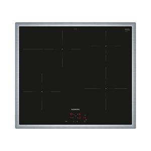 Siemens EI645CFB6E Induktionskochfeld 60 cm mit Rahmen, herdgesteuert - Das Induktionskochfeld - schneller, sicherer, sauberer und effizienter kochen. 60 cm: Platz für 4 Töpfe oder Pfannen