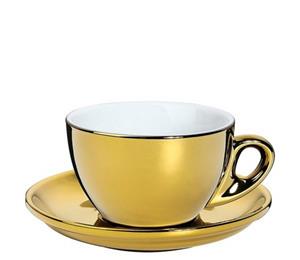 Cilio Geschirr-Set », Cappuccinotasse ROMA gold« (1-tlg), Porzellan