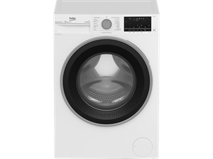 BEKO Waschmaschine b300 B3WFU59415W2, 9 kg, 1400 U/min, SteamCure - 99% allergenfrei