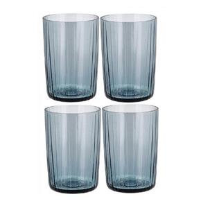 Bitz Glassware Kusintha Wasserglas blau 280ml Set 4tlg (blau)