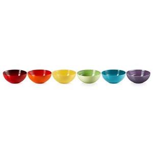 Le Creuset Regenboog Ontbijtkommen Ã 16 cm - 6 st.