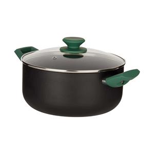 Kinvara Kasserolle Schwarz Grün Ø 24 Cm Aluminium (4,5 L)