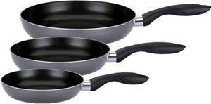 GSW Pfannen-Set »Bratfit«, Aluminium (Set, 3-tlg), mehrfache,pflegeleichte Antihaft-Versiegelung, Ø 20/24/28 cm