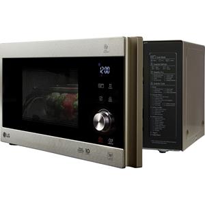 LG Mikrowelle MH 6565 CPS, Grill, 25 l, Smart Inverter Technologie, echte Glasfront