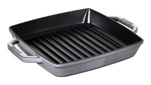 Staub grillpan - inductie - vierkant - 28 cm - grafietgrijs