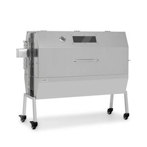Klarstein Holzkohlegrill »Sauenland Pro XL Spanferkelgrill Drehspieß 15W 4 Rollen Edelstahl«, Grillspieß mit Motor Grill Drehspieß mit Motor Spanferkel Grill