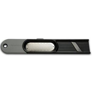 Microplane Ingwerreibe »3-in-1 Schwarz«, Edelstahl, Kunststoff