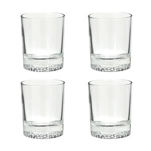  Whisky Tumbler Glazen - 4x - Transparant - 300 Ml - Whiskeyglazen