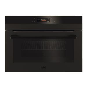 AEG - Einbau-Kompaktbackofen / Mikrowelle / Emaille-Beschichtung / Matt Black KMK761080T