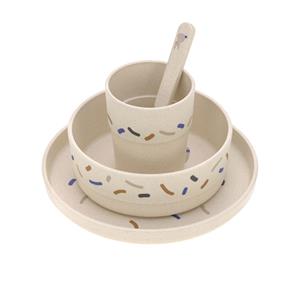 LÄSSIG Kindergeschirr-Set »Little Mateys, royal blue« (4-tlg), 1 Personen, Polypropylen