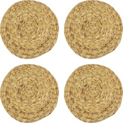 Krumble Placemat geweven rond - 30 cm - set van 4