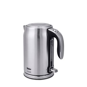Fakir Wasserkocher Adell, 1.7 l, 2200 W, Edelstahl, Entnehmbarer Kalkfilter, Wasserstandanzeige, Automatische Abschaltung, Überhitzungsschutz