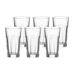 Leonardo Longdrinkglas »Rock Longdrinkgläser 340 ml 6er Set«, Glas