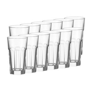 Leonardo Longdrinkglas »Rock Longdrinkgläser 340 ml 12er Set«, Glas