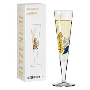 Ritzenhoff Champagnerglas »Goldnacht«, Kristallglas
