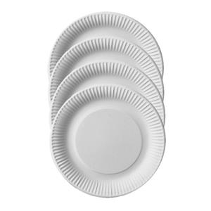 200x Duurzame kartonnen lunchbordjes 23 cm -