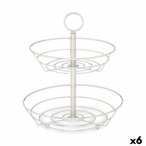 Kinvara Obstschale Verchromt Silberfarben Metall (26 X 26 X 30,5 Cm) (6 Stück)
