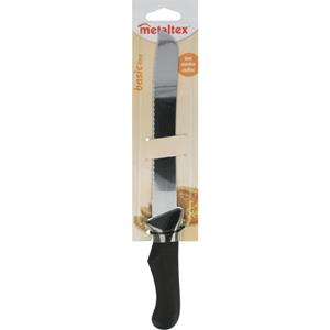 Broodmes 31 Cm Rvs Zwart/zilver