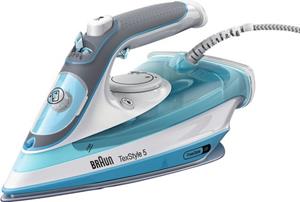 Braun Dampfbügeleisen TexStyle 5 SI 5006 BL, 2600 W, mit FreeGlide 3D Bügelsohle