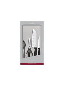 Victorinox Messer-Set »Swiss Classic Küchengarnitur, 4-teilig, rot«