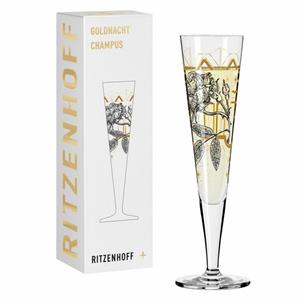 Ritzenhoff Champagnerglas »Goldnacht 029«, Kristallglas, Made in Germany