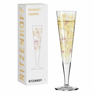 Ritzenhoff Champagnerglas »Goldnacht 031«, Kristallglas, Made in Germany