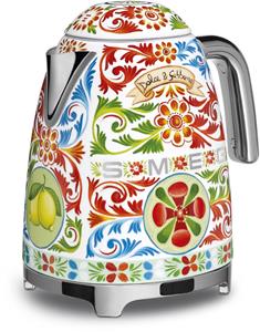SMEG Elektrische waterkoker Waterkokers, 1.7 ltl/ 7 kopjes, Jaren 50, Gedecoreerd/ Speciaal, Sicily is my love, Glanzend, Smeg & Dolce&Gabbana, Smeg & Dolce&Gabbana