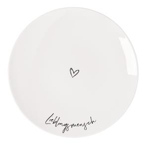 Villeroy & Boch Geschirr Statement Frühstücksteller Lieblingsmensch 21 cm (weiss)