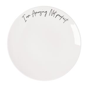 Villeroy & Boch Geschirr Statement Frühstücksteller Amazing not perfect (weiss)
