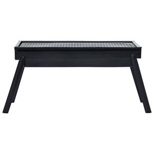 vidaXL Campingbarbecue draagbaar 60x22,5x33 cm roestvrij staal