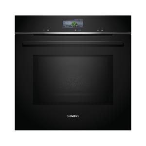 Siemens Einbau-Mikrowelle HM776GKB1 Einbau-Backofen mit Mikrowellenfunktion Schwarz, Edelstahl