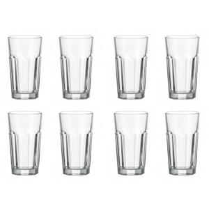 Leonardo Longdrinkglas »Rock Longdrinkbecher XL, Glas Longdrinkglas Rock 540 ml«, Glas, 540 ml (8er Pack)