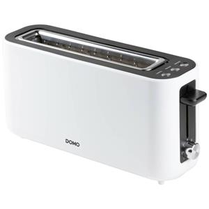 DOMO DO962T Toaster stufenloser Temperaturregler, Cool-Touch-Gehäuse Weiß