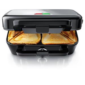 Arendo Sandwichmaker, 1200 W, abnehmbare Platten, Sandwich Maker, Sandwichtoaster für große Toasts